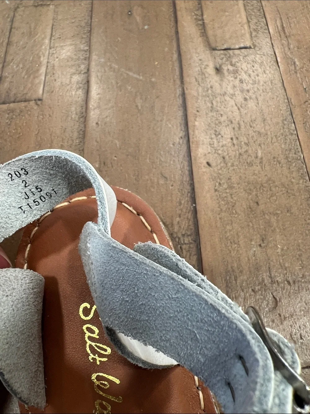 Salt Water Sandals by Hoy white leather